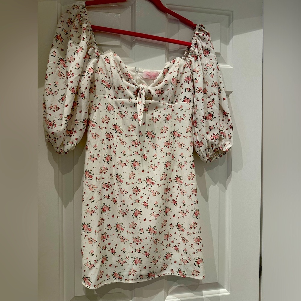 Floral Pink Lily Dress
